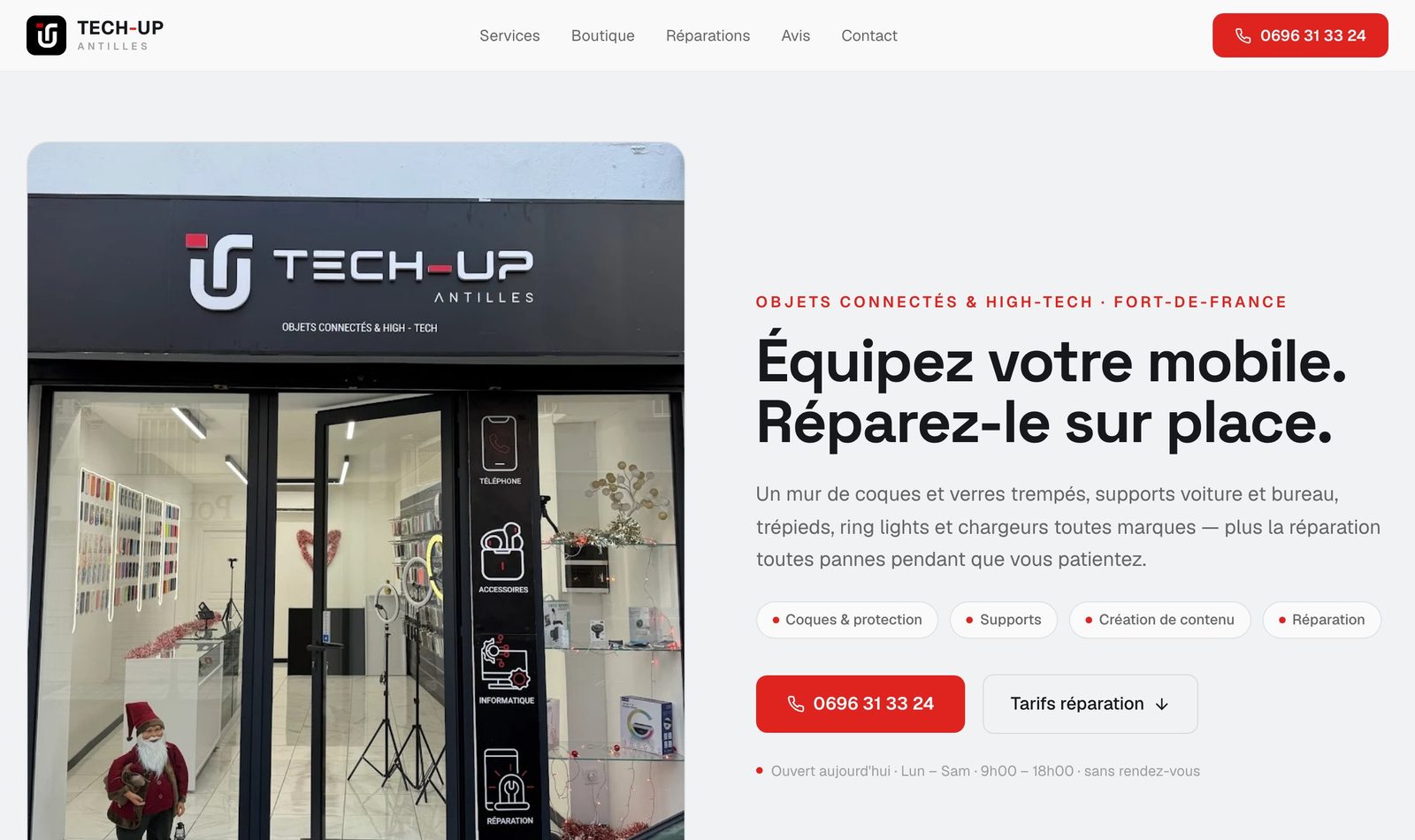 Tech-Up Antilles — accessoires mobiles et réparation